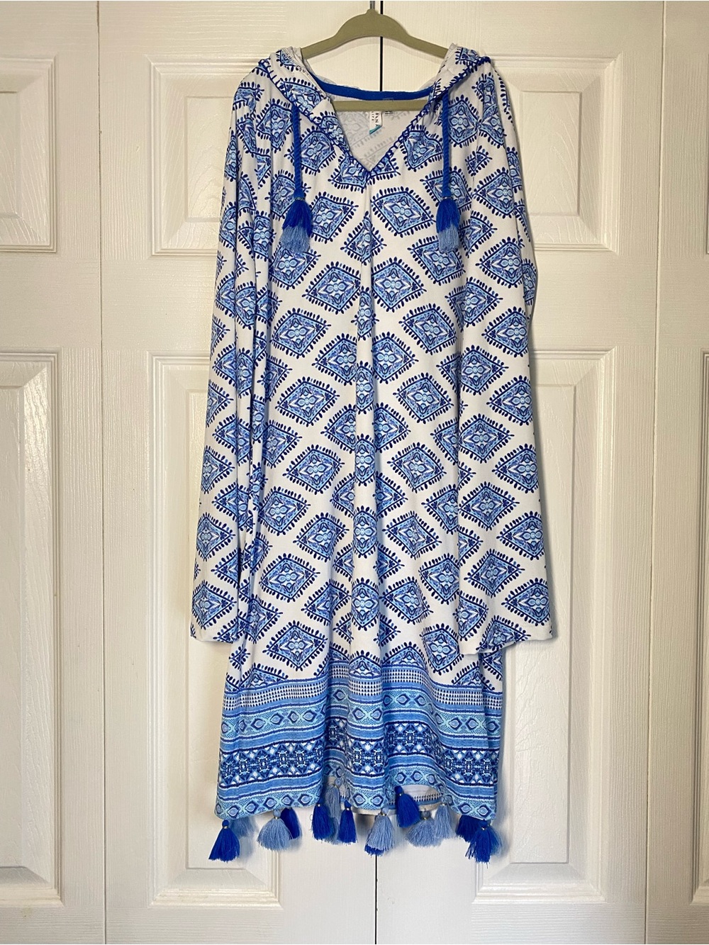 Cabana Life Girls Cover Up Coverluxe UPF 50+ Hooded Tassels Beach Vacation